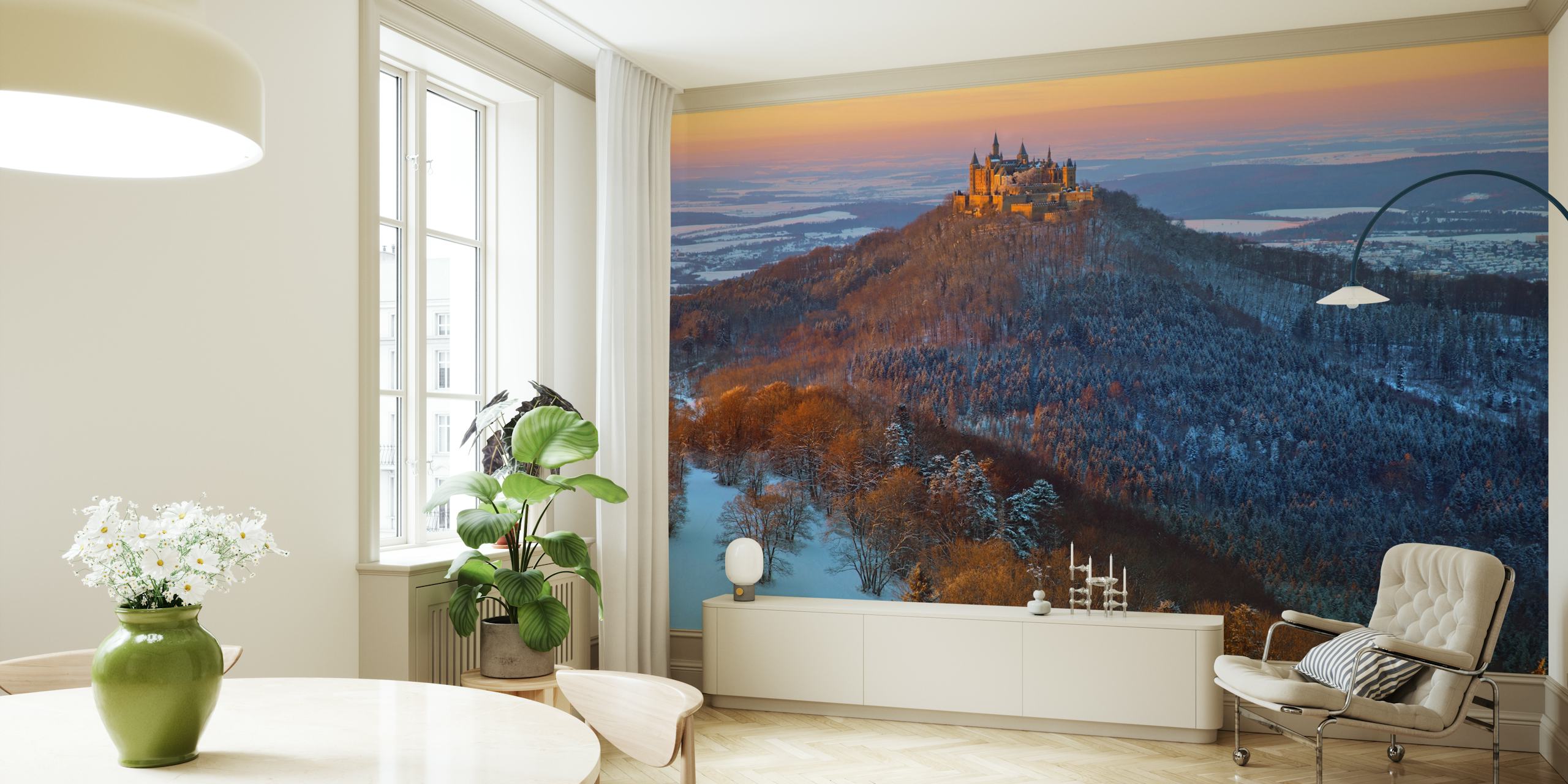 Hohenzollern Castle papel tapiz en una habitación